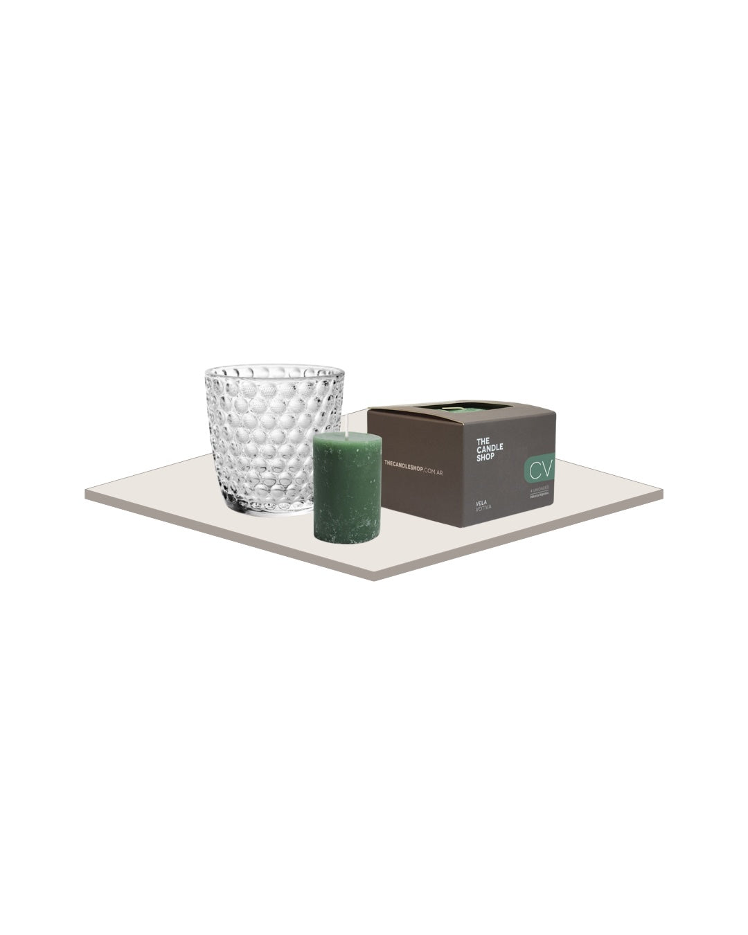 Pack Portavela Infinity + Velas votiva Cedro Verbena