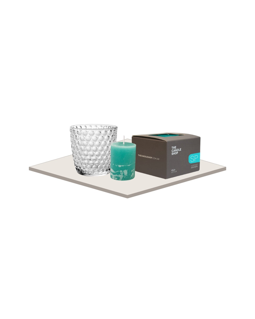 Pack Portavela Infinity + Velas votiva Sandia Pepino