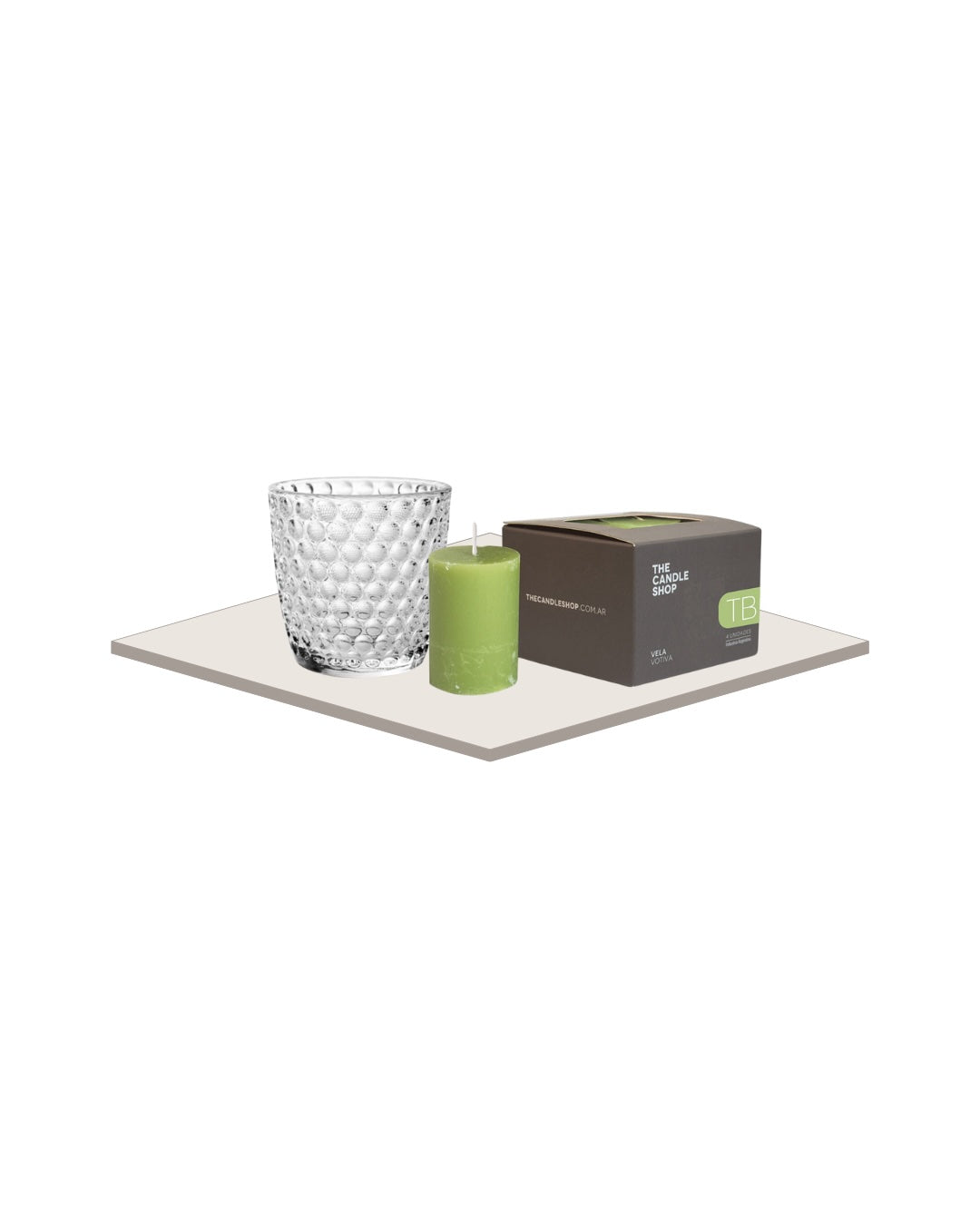 Pack Portavela Infinity + Velas votiva Tilo Bamboo