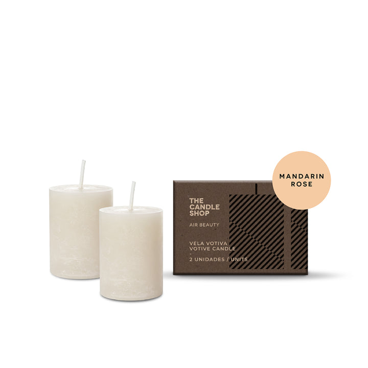 Vela Votiva Mandarin Rose x 2