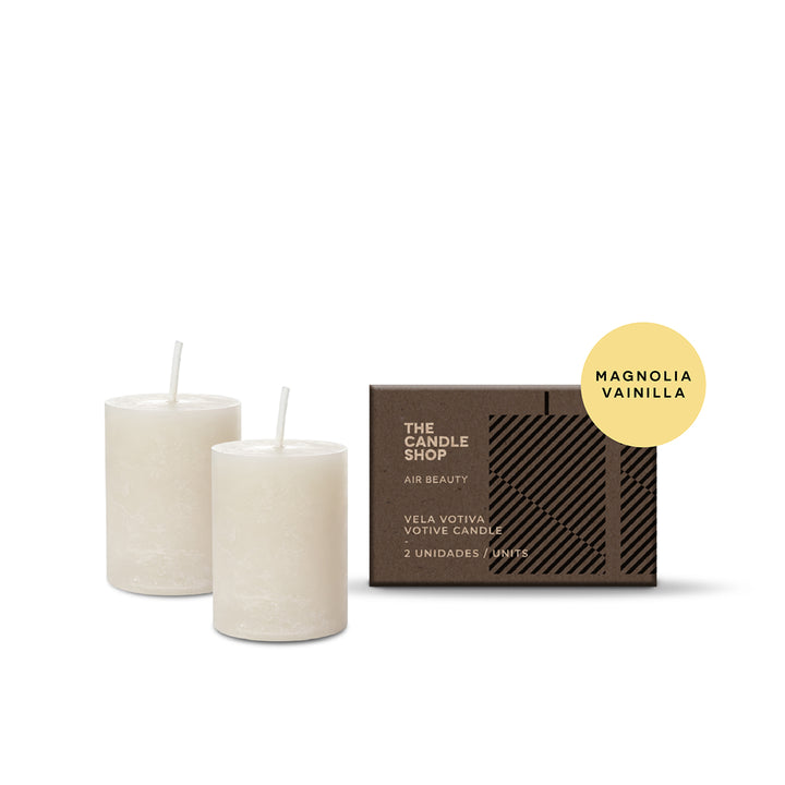 Vela Votiva Magnolia Vainilla x 2