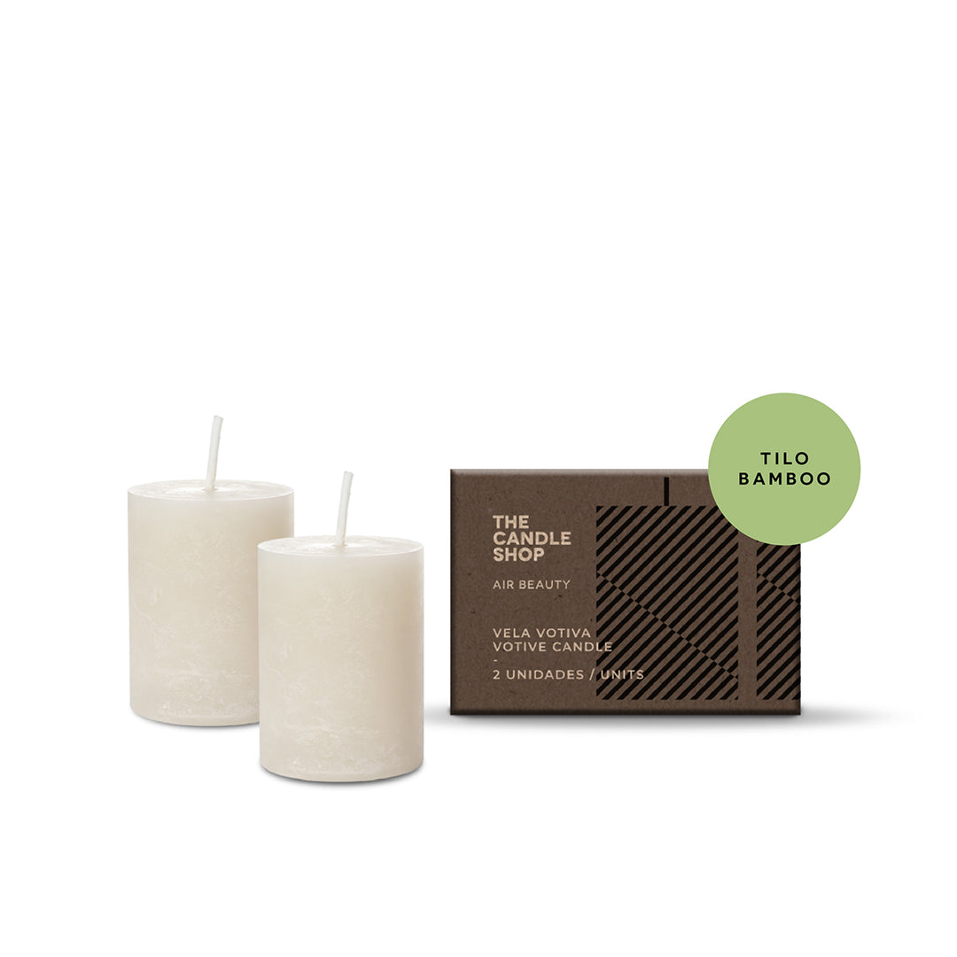 Vela Votiva Tilo Bamboo x 2