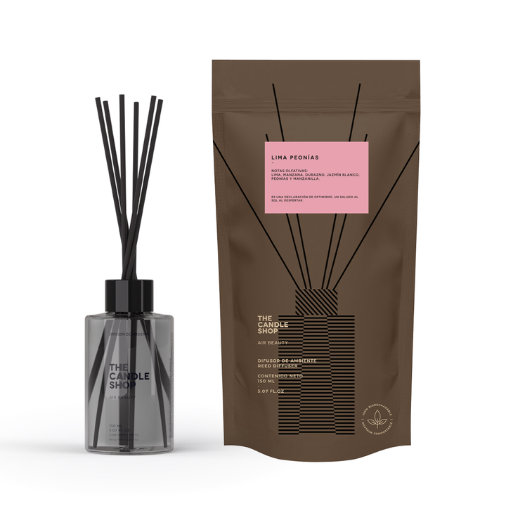 Difusor de Ambientes Basic Compost Lima Peonias