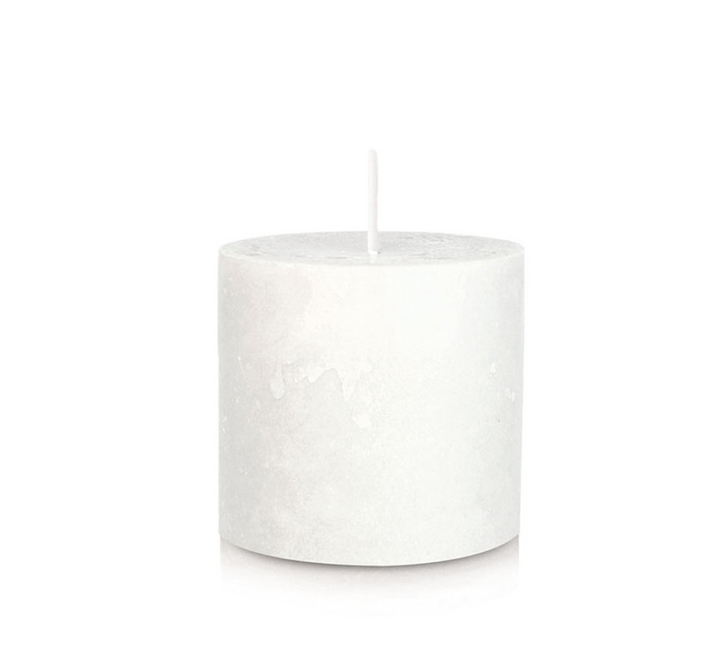 Vela Rustique 10x10 Blanca